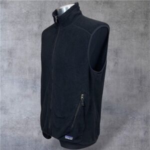 Patagonia Synchilla Fleece Vest‎ Full Zip Sleeveless Outdoor Black Men's M